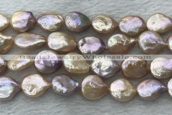 FWP391 15 inches 14mm - 15mm coin freshwater pearl beads