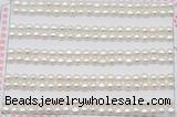 FWP452 half-drilled 4-4.5mm bread freshwater pearl beads