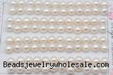 FWP457 half-drilled 6.5-7mm bread freshwater pearl beads