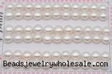 FWP459 half-drilled 7.5-8mm bread freshwater pearl beads