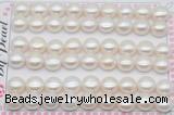 FWP464 half-drilled 10-10.5mm bread freshwater pearl beads