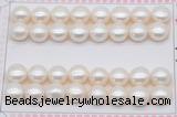 FWP465 half-drilled 10.5-11mm bread freshwater pearl beads