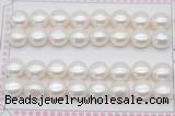 FWP466 half-drilled 11-11.5mm bread freshwater pearl beads
