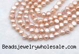 FWP492 14 inches 8mm - 9mm baroque lavender freshwater pearl strands
