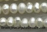 FWP50 14.5 inches 3mm - 3.5mm potato white freshwater pearl strands