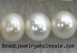 FWP73 15 inches 7mm - 8mm potato white freshwater pearl strands