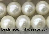 FWP74 15 inches 7mm - 8mm potato white freshwater pearl strands