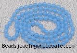 GMN09 Hand-knotted 8mm candy jade 108 beads mala necklaces