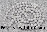 GMN110 Hand-knotted 6mm white howlite 108 beads mala necklaces