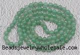 GMN116 Hand-knotted 6mm green aventurine 108 beads mala necklaces