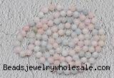 GMN118 Hand-knotted 6mm morganite 108 beads mala necklaces