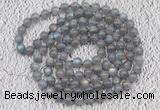 GMN120 Hand-knotted 6mm labradorite 108 beads mala necklaces