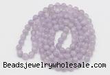 GMN122 Hand-knotted 6mm lavender amethyst 108 beads mala necklaces