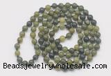 GMN126 Hand-knotted 6mm Canadian jade 108 beads mala necklaces