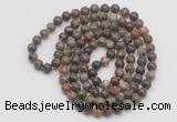 GMN136 Hand-knotted 6mm ocean agate 108 beads mala necklaces