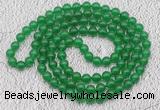 GMN16 Hand-knotted 8mm candy jade 108 beads mala necklaces