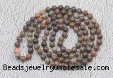 GMN422 Hand-knotted 8mm, 10mm ocean agate 108 beads mala necklaces