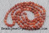 GMN441 Hand-knotted 8mm, 10mm fire agate 108 beads mala necklaces