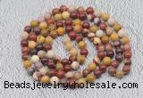 GMN467 Hand-knotted 8mm, 10mm mookaite 108 beads mala necklaces