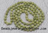 GMN469 Hand-knotted 8mm, 10mm China jade 108 beads mala necklaces