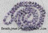 GMN484 Hand-knotted 8mm, 10mm dogtooth amethyst 108 beads mala necklaces