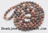 GMN523 Hand-knotted 8mm, 10mm brecciated jasper 108 beads mala necklaces