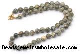 GMN7714 18 - 36 inches 8mm, 10mm round rhyolite beaded necklaces