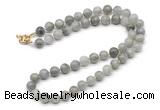 GMN7814 18 - 36 inches 8mm, 10mm round labradorite beaded necklaces