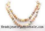 GMN8013 18 - 36 inches 8mm, 10mm yellow crazy lace agate 54, 108 beads mala necklaces