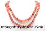 GMN8015 18 - 36 inches 8mm, 10mm fire agate 54, 108 beads mala necklaces