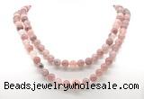 GMN8023 18 - 36 inches 8mm, 10mm strawberry quartz 54, 108 beads mala necklaces