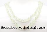 GMN8025 18 - 36 inches 8mm, 10mm prehnite 54, 108 beads mala necklaces