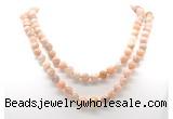 GMN8027 18 - 36 inches 8mm, 10mm sunstone 54, 108 beads mala necklaces