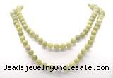 GMN8031 18 - 36 inches 8mm, 10mm China jade 54, 108 beads mala necklaces