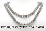 GMN8042 18 - 36 inches 8mm, 10mm labradorite 54, 108 beads mala necklaces