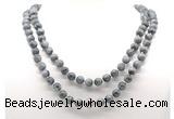 GMN8045 18 - 36 inches 8mm, 10mm eagle eye jasper 54, 108 beads mala necklaces