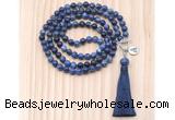 GMN8202 18 - 36 inches 8mm sodalite 54, 108 beads mala necklace with tassel