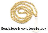 GMN8476 8mm, 10mm grade AA golden tiger eye 27, 54, 108 beads mala necklace with tassel