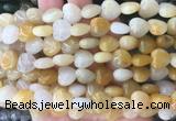 HGBS09 15 inches 12mm heart yellow aventurine gemstone beads wholesale