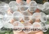 HGBS101 15 inches 28mm heart white crystal beads gemstone wholesale HGBS101 15 inches 28mm heart white crystal beads gemstone wholesale