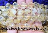 HGBS118 15 inches 12mm faceted heart citrine beads wholesale HGBS118 15 inches 12mm faceted heart citrine beads wholesale