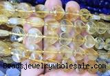 HGBS119 15 inches 12mm faceted heart citrine beads wholesale HGBS119 15 inches 12mm faceted heart citrine beads wholesale
