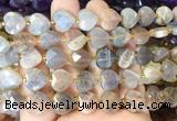 HGBS126 15 inches 12mm faceted heart sunstone beads wholesale HGBS126 15 inches 12mm faceted heart sunstone beads wholesale