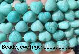 HGBS144 15 inches 15mm heart Amazonite beads wholesale HGBS144 15 inches 15mm heart Amazonite beads wholesale
