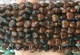 HGBS20 15 inches 12mm heart mahogany obsidian gemstone beads wholesale