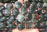 HGBS37 15 inches 20mm heart blood jasper gemstone beads wholesale