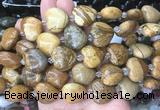 HGBS54 15 inches 20mm heart picture jasper gemstone beads wholesale