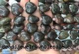 HGBS57 15 inches 20mm heart bloodstone gemstone beads wholesale