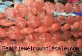 HGBS62 15 inches 20mm heart cherry quartz gemstone beads wholesale