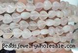 HGBS66 15 inches 10mm heart rose quartz gemstone beads wholesale